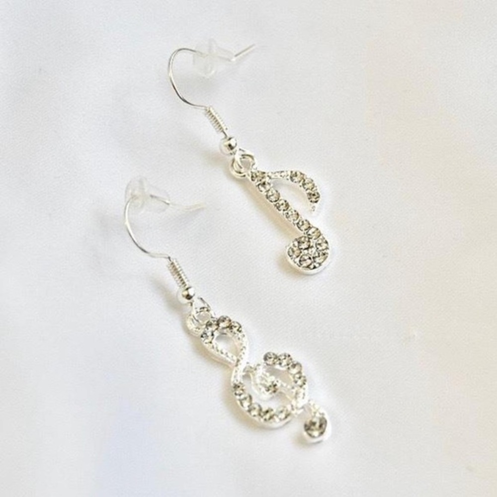 Music Note Earrings - Picture 3 of 4